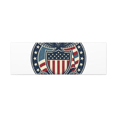USA 250 Vintage Distressed Eagle Shield Canvas, Memorial Day Americana 1776–2026