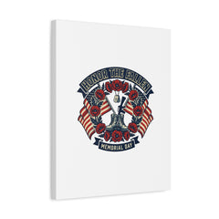 Honor the Fallen Memorial Day Canvas | USA 250, 1776–2026, vintage distressed