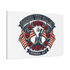 Honor the Fallen Memorial Day Canvas | USA 250, 1776–2026, vintage distressed