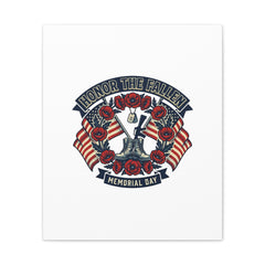 Honor the Fallen Memorial Day Canvas | USA 250, 1776–2026, vintage distressed