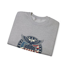 USA 250 Vintage Distressed Eagle Shield Sweatshirt | 1776–2026 Memorial Day, Patriotic Red White Blue