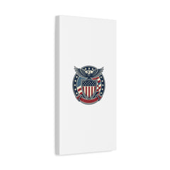 USA 250 Vintage Distressed Eagle Shield Canvas, Memorial Day Americana 1776–2026
