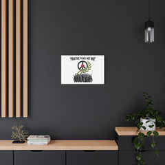 Practice Peace Not War Canvas | Anti-War, Peace Protest Art
