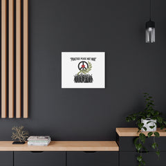 Practice Peace Not War Canvas | Anti-War, Peace Protest Art
