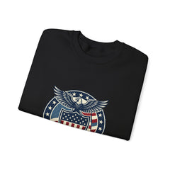 USA 250 Vintage Distressed Eagle Shield Sweatshirt | 1776–2026 Memorial Day, Patriotic Red White Blue