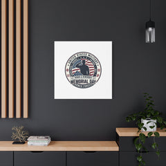 Memorial Day USA 250 Vintage Distressed Canvas | 1776–2026 Patriotic Americana