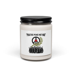 Practice Peace Not War Candle, Soy Candle | Anti-War, Peace, Solidarity