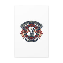Honor the Fallen Memorial Day Canvas | USA 250, 1776–2026, vintage distressed
