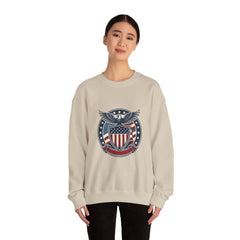 USA 250 Vintage Distressed Eagle Shield Sweatshirt | 1776–2026 Memorial Day, Patriotic Red White Blue