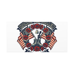 Honor the Fallen Memorial Day Canvas | USA 250, 1776–2026, vintage distressed