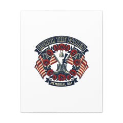Honor the Fallen Memorial Day Canvas | USA 250, 1776–2026, vintage distressed