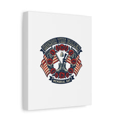 Honor the Fallen Memorial Day Canvas | USA 250, 1776–2026, vintage distressed