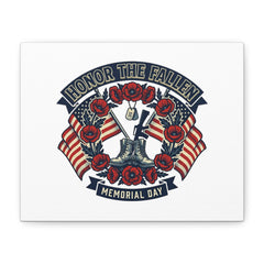 Honor the Fallen Memorial Day Canvas | USA 250, 1776–2026, vintage distressed