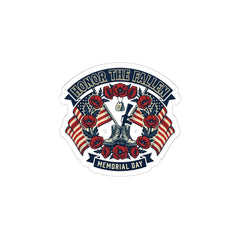Honor the Fallen Memorial Day Sticker | USA 250, vintage distressed Americana