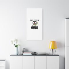 Practice Peace Not War Canvas | Anti-War, Peace Protest Art