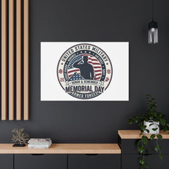 Memorial Day USA 250 Vintage Distressed Canvas | 1776–2026 Patriotic Americana