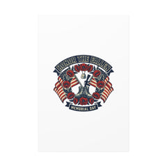 Honor the Fallen Memorial Day Canvas | USA 250, 1776–2026, vintage distressed