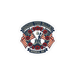Honor the Fallen Memorial Day Sticker | USA 250, vintage distressed Americana