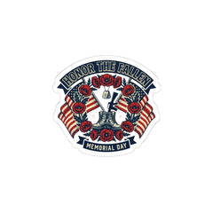 Honor the Fallen Memorial Day Sticker | USA 250, vintage distressed Americana