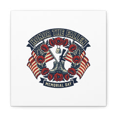 Honor the Fallen Memorial Day Canvas | USA 250, 1776–2026, vintage distressed