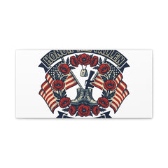 Honor the Fallen Memorial Day Canvas | USA 250, 1776–2026, vintage distressed