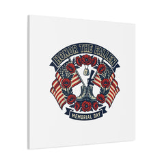 Honor the Fallen Memorial Day Canvas | USA 250, 1776–2026, vintage distressed
