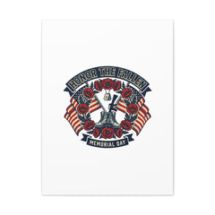 Honor the Fallen Memorial Day Canvas | USA 250, 1776–2026, vintage distressed