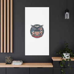 USA 250 Vintage Distressed Eagle Shield Canvas, Memorial Day Americana 1776–2026