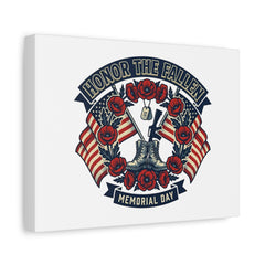 Honor the Fallen Memorial Day Canvas | USA 250, 1776–2026, vintage distressed