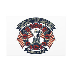 Honor the Fallen Memorial Day Canvas | USA 250, 1776–2026, vintage distressed