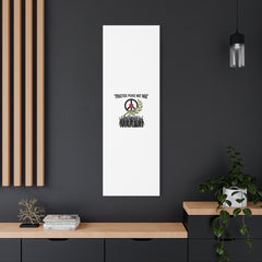 Practice Peace Not War Canvas | Anti-War, Peace Protest Art