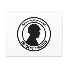 You Are Not Forgotten Canvas, Memorial Day USA 250, 1776–2026 Americana