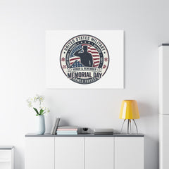 Memorial Day USA 250 Vintage Distressed Canvas | 1776–2026 Patriotic Americana