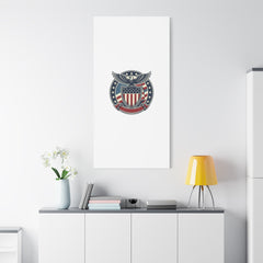 USA 250 Vintage Distressed Eagle Shield Canvas, Memorial Day Americana 1776–2026