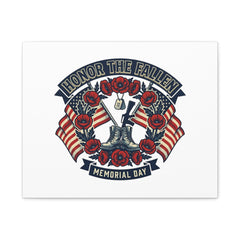 Honor the Fallen Memorial Day Canvas | USA 250, 1776–2026, vintage distressed