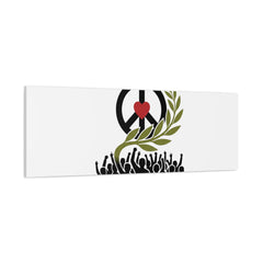 Practice Peace Not War Canvas | Anti-War, Peace Protest Art
