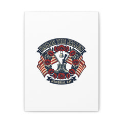 Honor the Fallen Memorial Day Canvas | USA 250, 1776–2026, vintage distressed