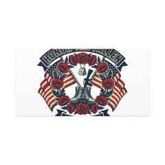 Honor the Fallen Memorial Day Canvas | USA 250, 1776–2026, vintage distressed