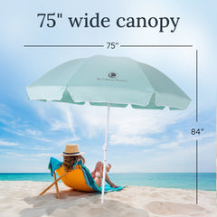 Pop 'N Go Beach Umbrella in light blue, perfect for outdoor sun protection at the beach or camping.