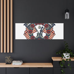 Honor the Fallen Memorial Day Canvas | USA 250, 1776–2026, vintage distressed