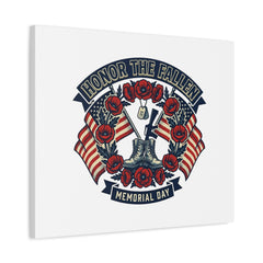 Honor the Fallen Memorial Day Canvas | USA 250, 1776–2026, vintage distressed
