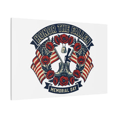 Honor the Fallen Memorial Day Canvas | USA 250, 1776–2026, vintage distressed