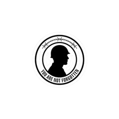 You Are Not Forgotten Sticker | Memorial Day, USA 250, 1776–2026, vintage distressed
