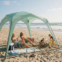Pop 'N Go Canopy in blue providing shade for outdoor activities and UV protection.