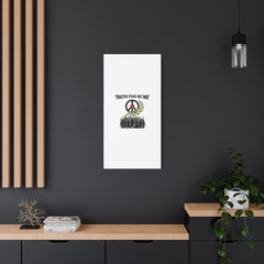 Practice Peace Not War Canvas | Anti-War, Peace Protest Art