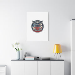 USA 250 Vintage Distressed Eagle Shield Canvas, Memorial Day Americana 1776–2026