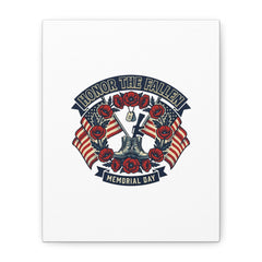 Honor the Fallen Memorial Day Canvas | USA 250, 1776–2026, vintage distressed