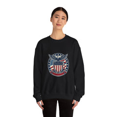 USA 250 Vintage Distressed Eagle Shield Sweatshirt | 1776–2026 Memorial Day, Patriotic Red White Blue