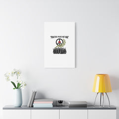 Practice Peace Not War Canvas | Anti-War, Peace Protest Art