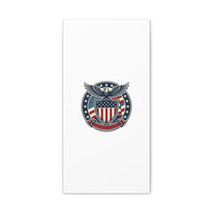 USA 250 Vintage Distressed Eagle Shield Canvas, Memorial Day Americana 1776–2026